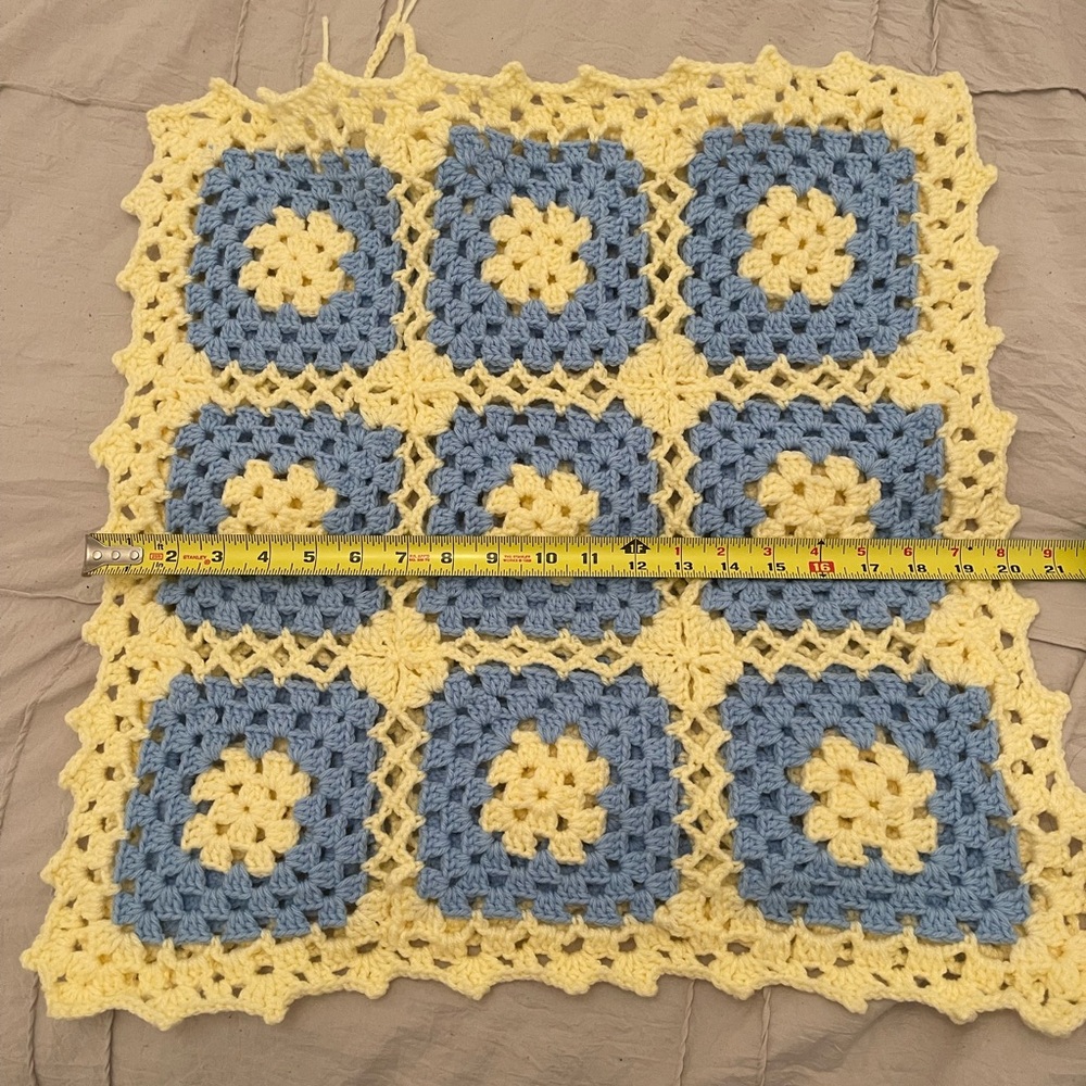 HAND MADE Cheerful Blue and Yellow Decorative Pillows